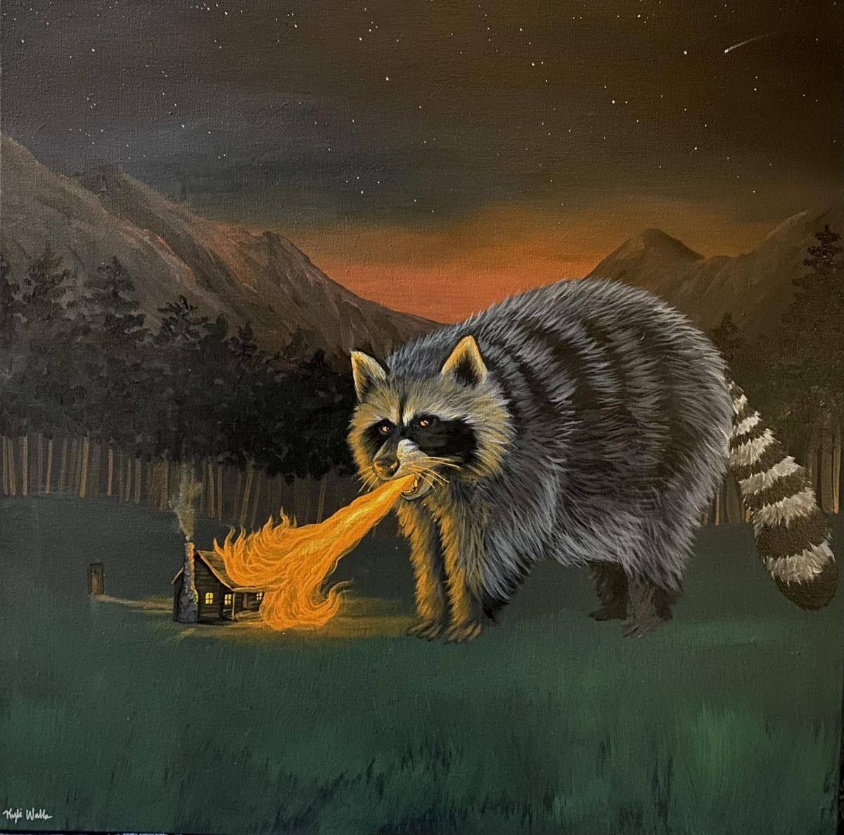 raccoon-buring-a-house
